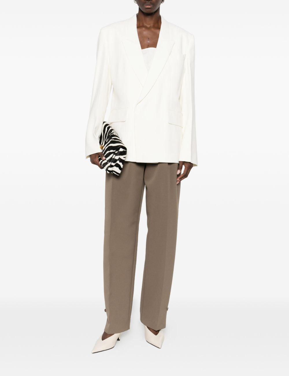 Blazer doppiopetto in bianco Victoria beckham - donna 