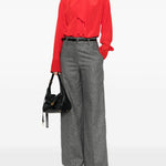 Camicia con collo lavallière in rosso Victoria Beckham - donna 
