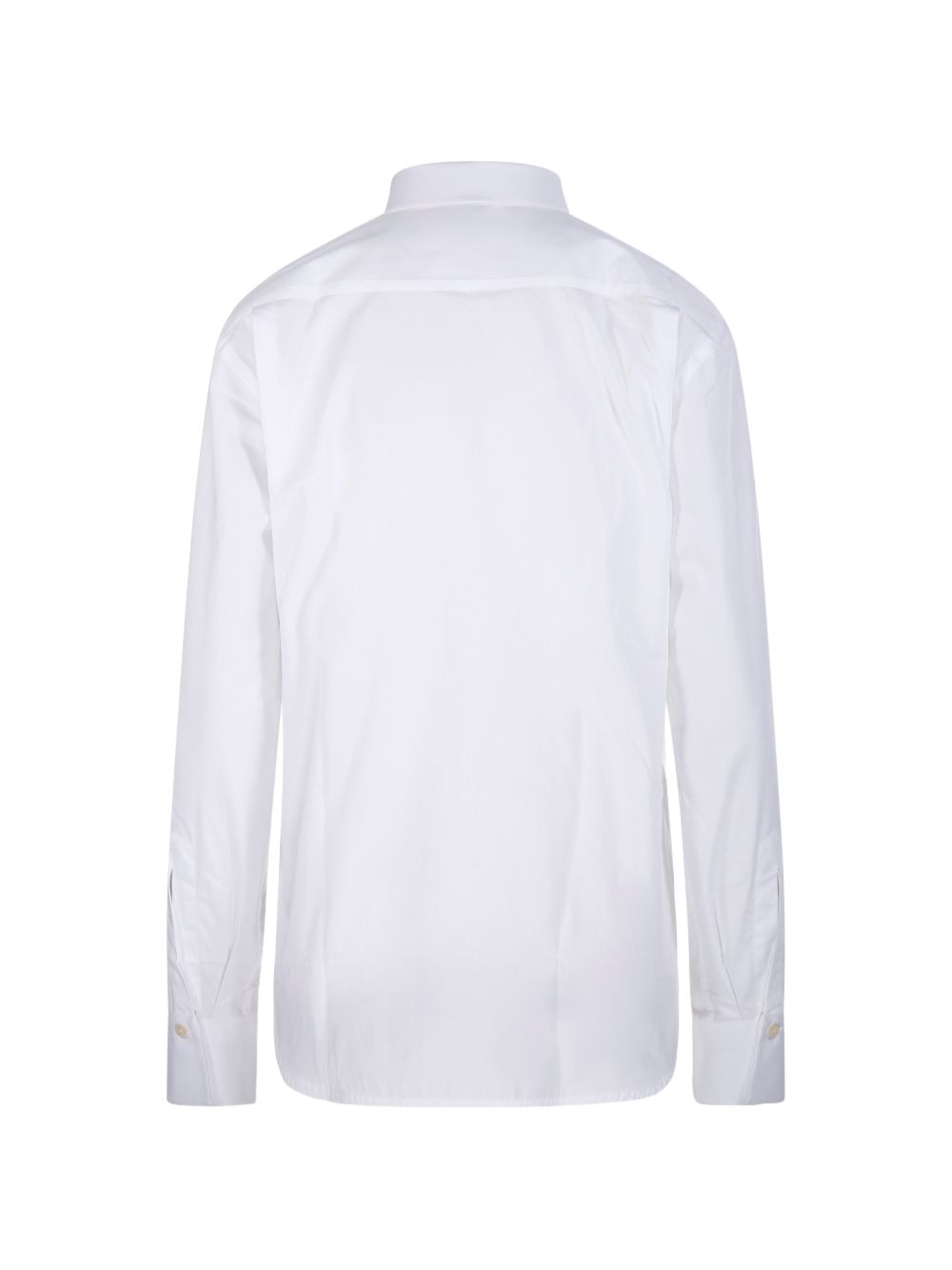 Camicia con collo plisse in bianco Victoria Beckham - donna 