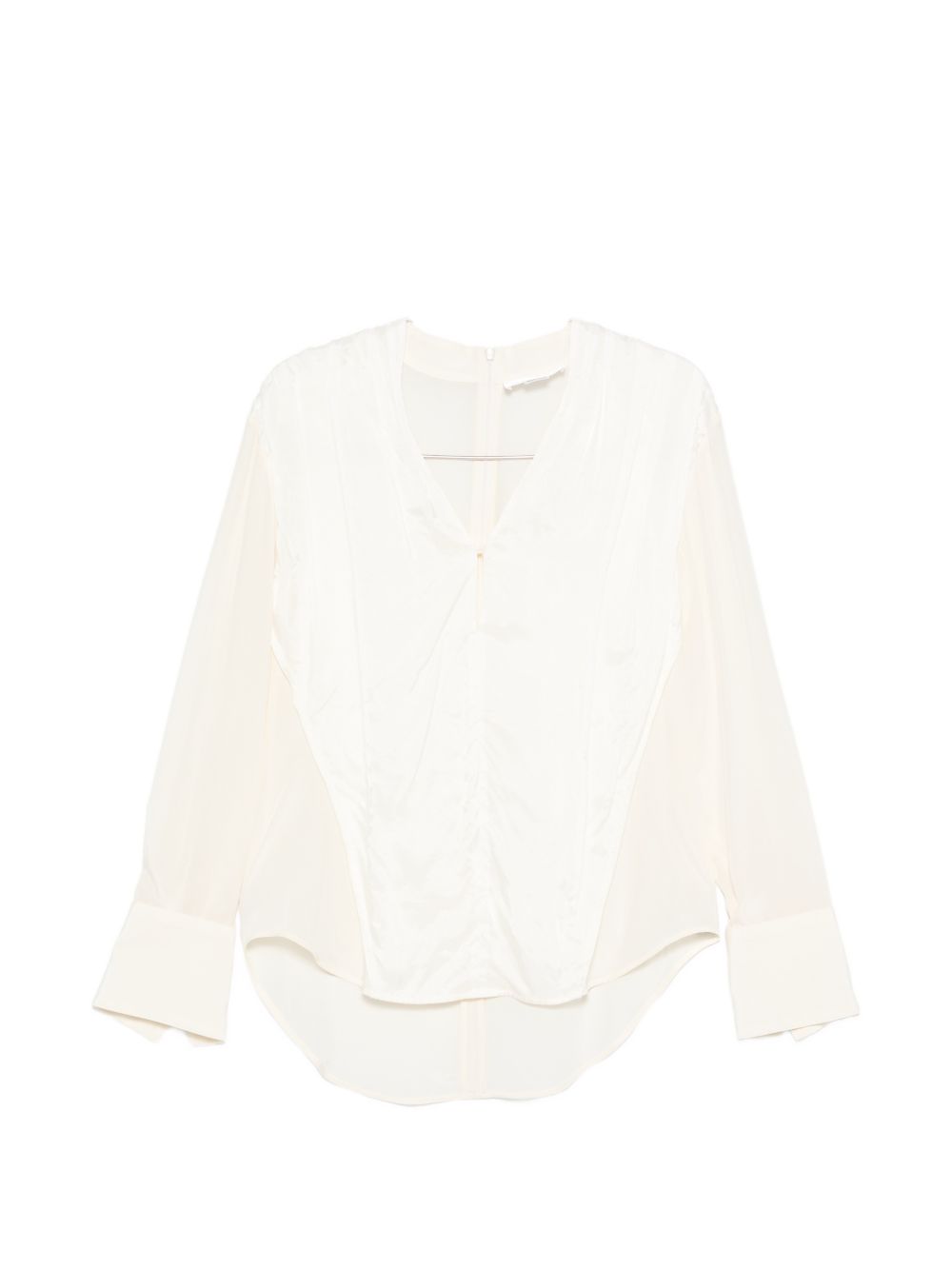 Blusa con dettaglio polsino in bianco Victoria beckham - donna 