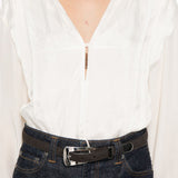 Blusa con dettaglio polsino in bianco Victoria beckham - donna 