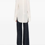 Blusa con dettaglio polsino in bianco Victoria beckham - donna 