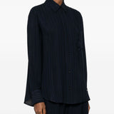 Camicia pigiama in blu victoria beckham - donna 