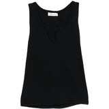 Canotta con apertura in nero Victoria beckham - donna 