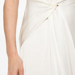 Abito Aria con nodo in bianco Victoria beckham - donna 