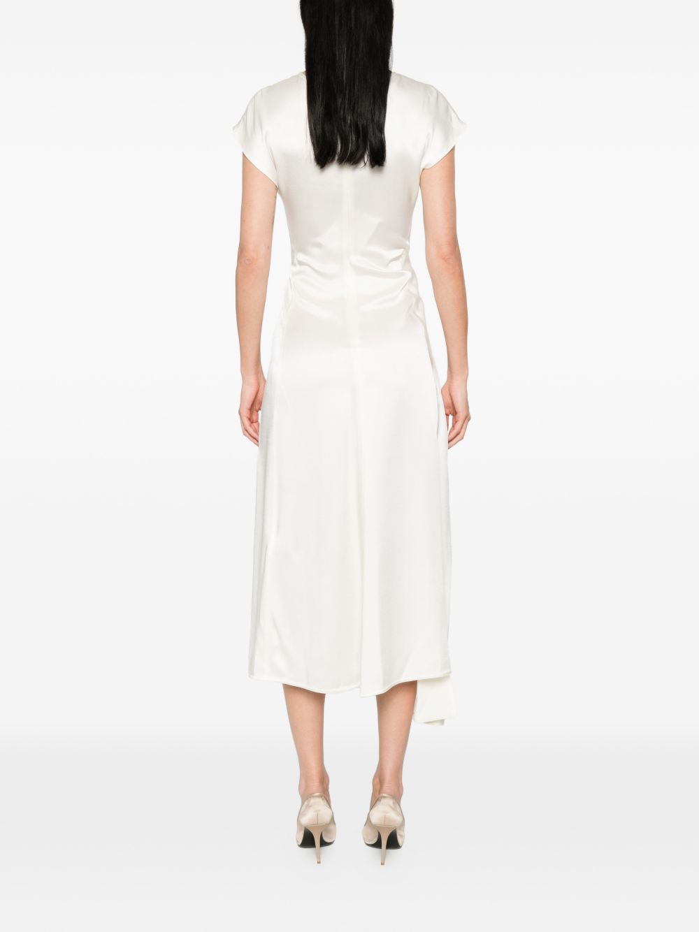 Abito Aria con nodo in bianco Victoria beckham - donna 