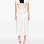 Abito Aria con nodo in bianco Victoria beckham - donna 