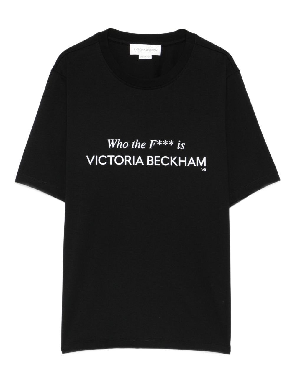 T-shirt in cotone in nero Victoria beckham - donna 