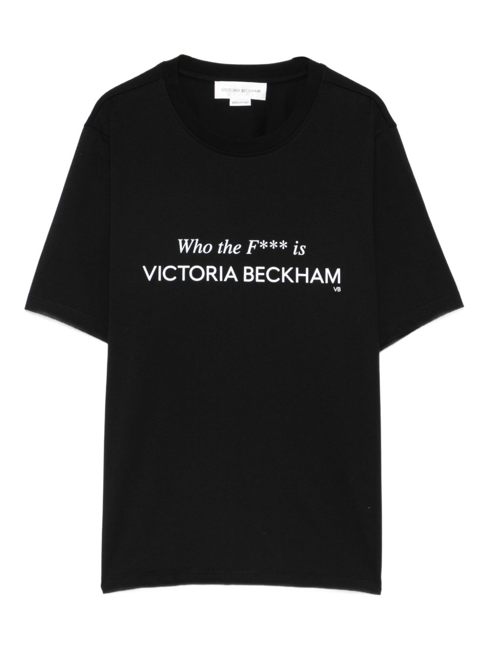 T-shirt in cotone in nero Victoria beckham - donna 