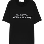 T-shirt in cotone in nero Victoria beckham - donna 