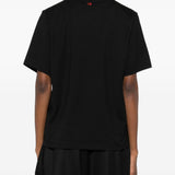T-shirt in cotone in nero Victoria beckham - donna 