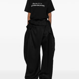 T-shirt in cotone in nero Victoria beckham - donna 