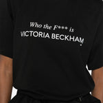 T-shirt in cotone in nero Victoria beckham - donna 