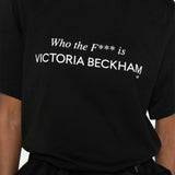 T-shirt in cotone in nero Victoria beckham - donna 