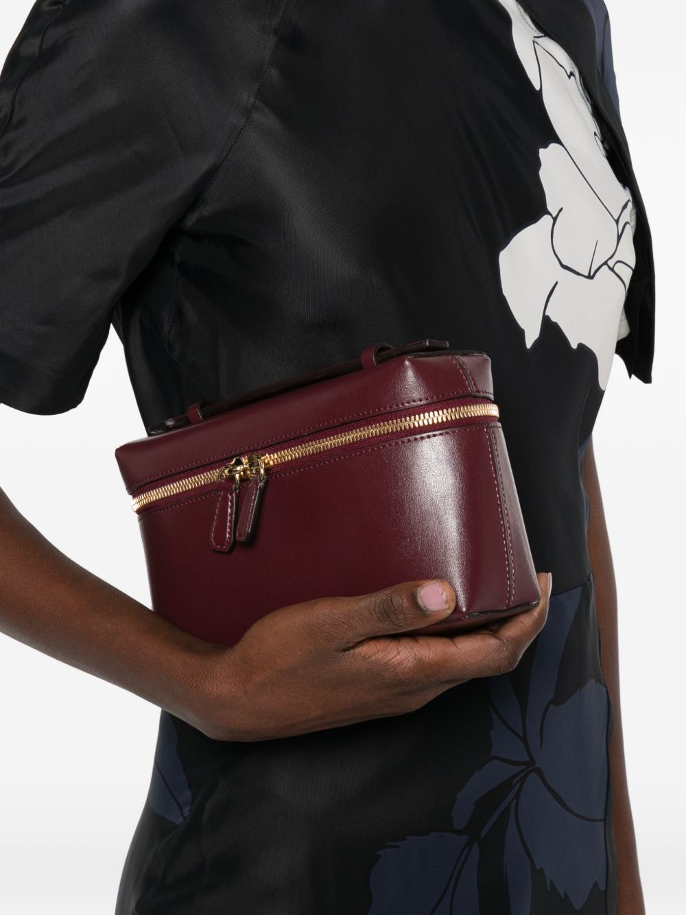 Borsa a mano Vanity in bordeaux Victoria Beckham - donna 