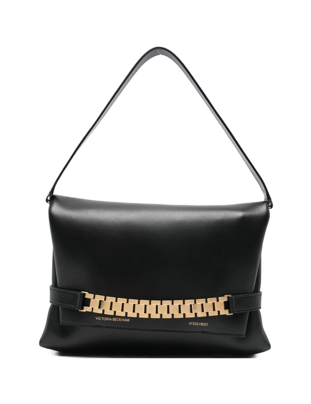 Borsa clutch con catena in nero Victoria Beckham - donna 