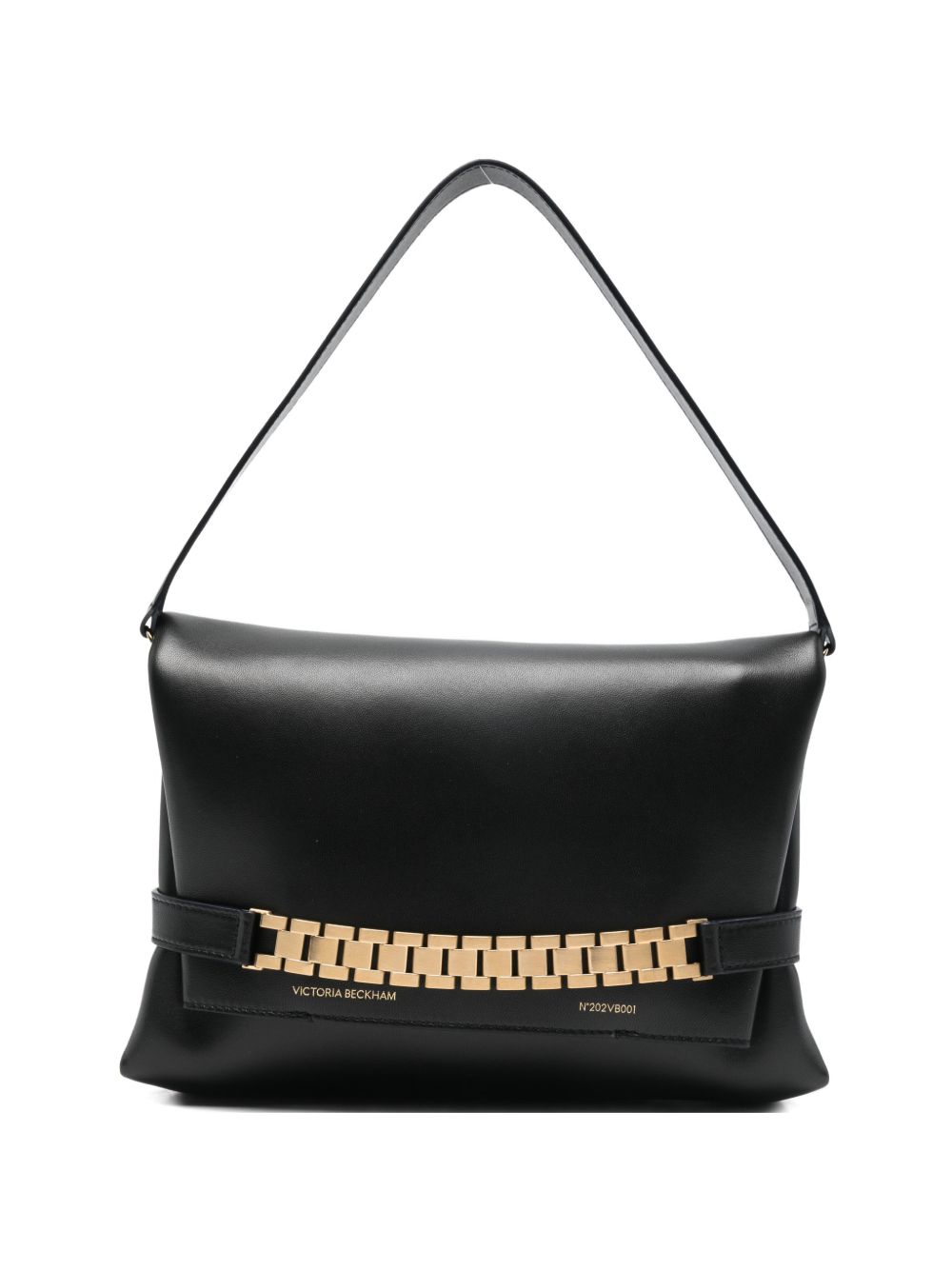 Borsa clutch con catena in nero Victoria Beckham - donna 
