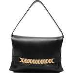 Borsa clutch con catena in nero Victoria Beckham - donna 