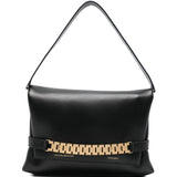 Borsa clutch con catena in nero Victoria Beckham - donna 