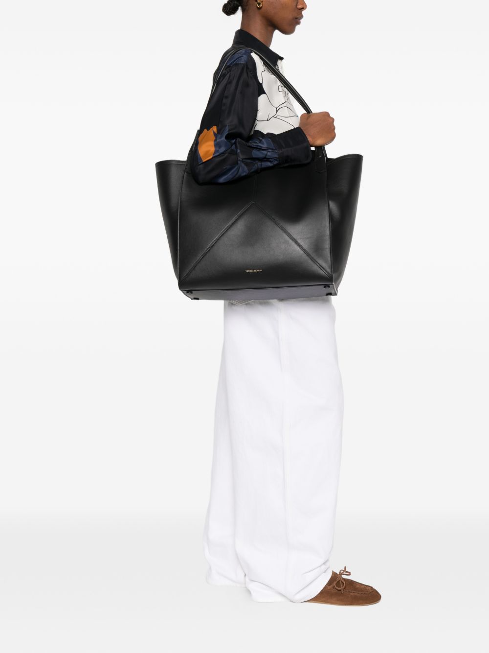 Borsa tote victoria in nero Victoria Beckham - donna 