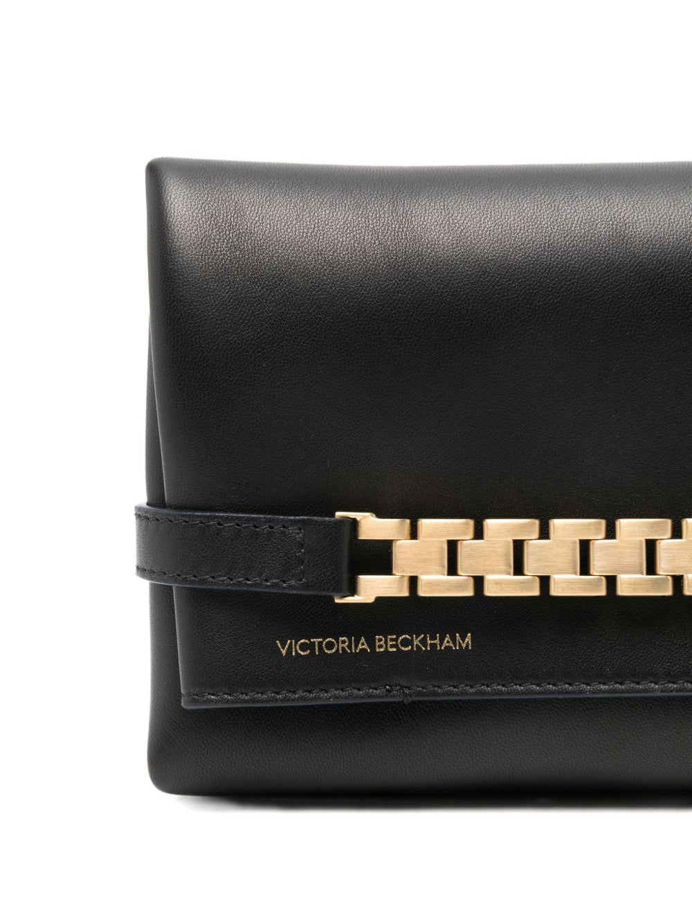 Borsa clutch con catena in mini nero Victoria Beckham - donna 