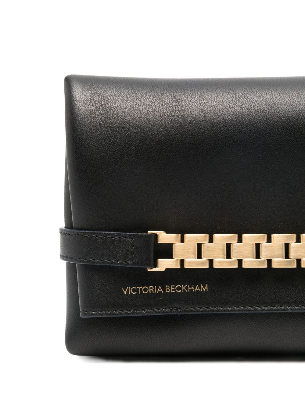 Borsa clutch con catena in mini nero Victoria Beckham - donna 