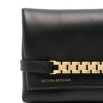 Borsa clutch con catena in mini nero Victoria Beckham - donna 