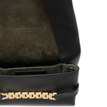 Borsa clutch con catena in mini nero Victoria Beckham - donna 