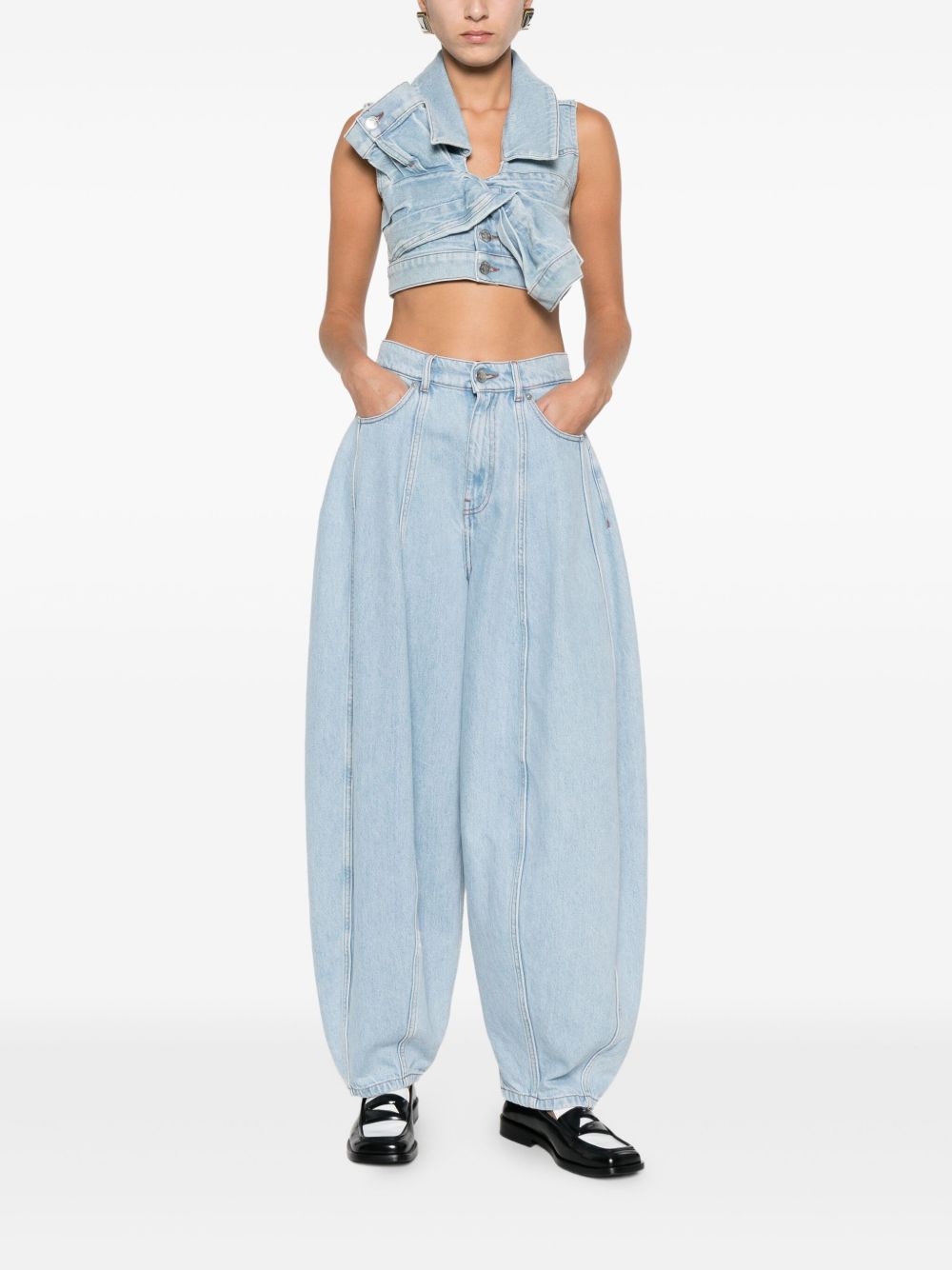 Jeans balloon in azzurro chiaro viktor&rolf - donna 