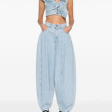 Jeans balloon in azzurro chiaro viktor&rolf - donna 