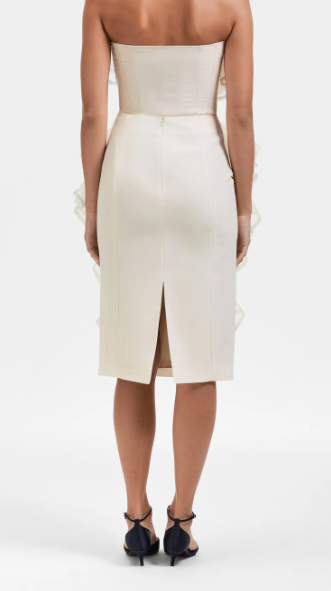 Gonna midi con volant in beige Viktor&rolf - donna 