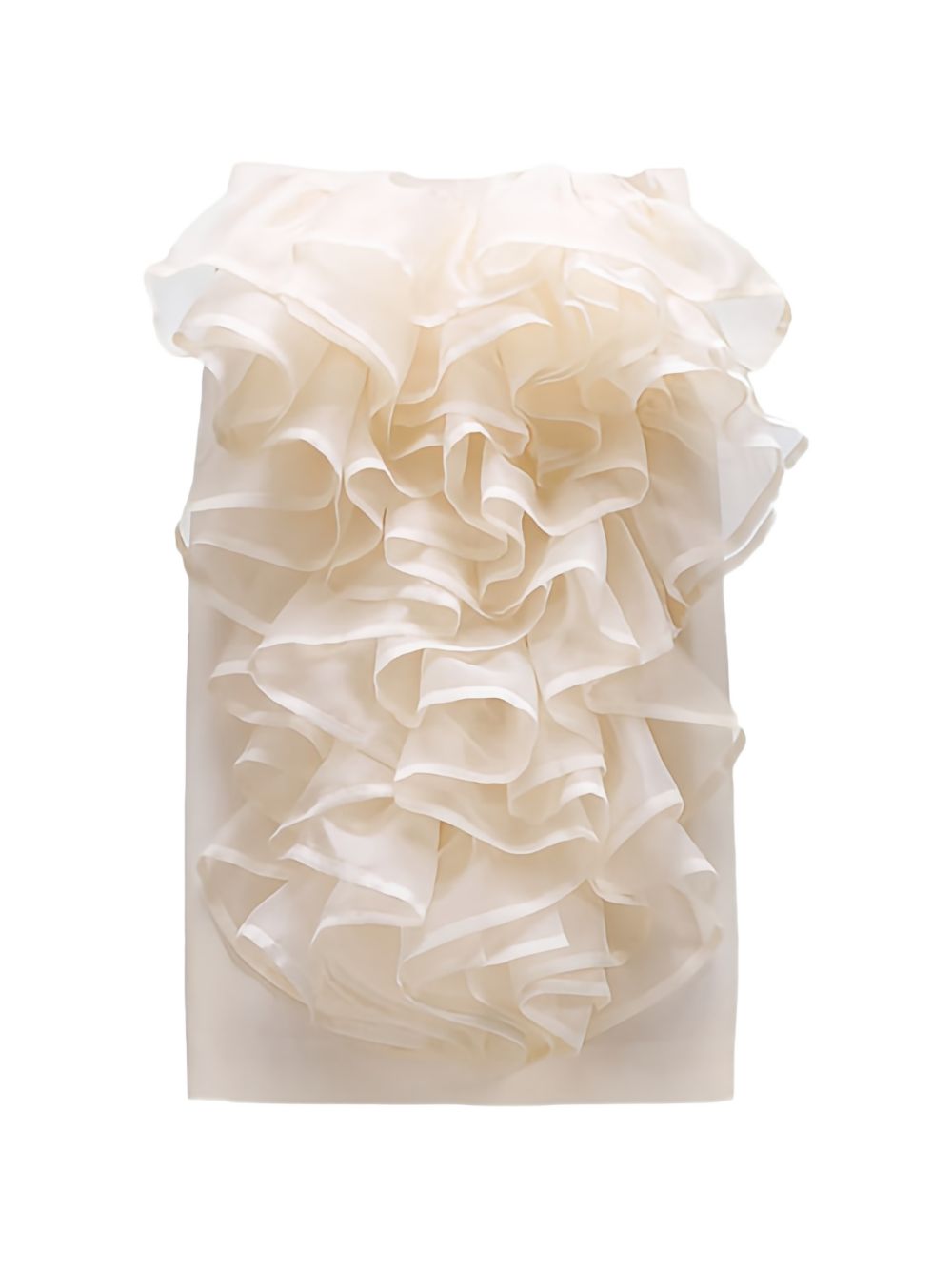 Gonna midi con volant in beige Viktor&rolf - donna 