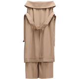 Pantaloni effetto trench in beige Viktor&rolf - donna 