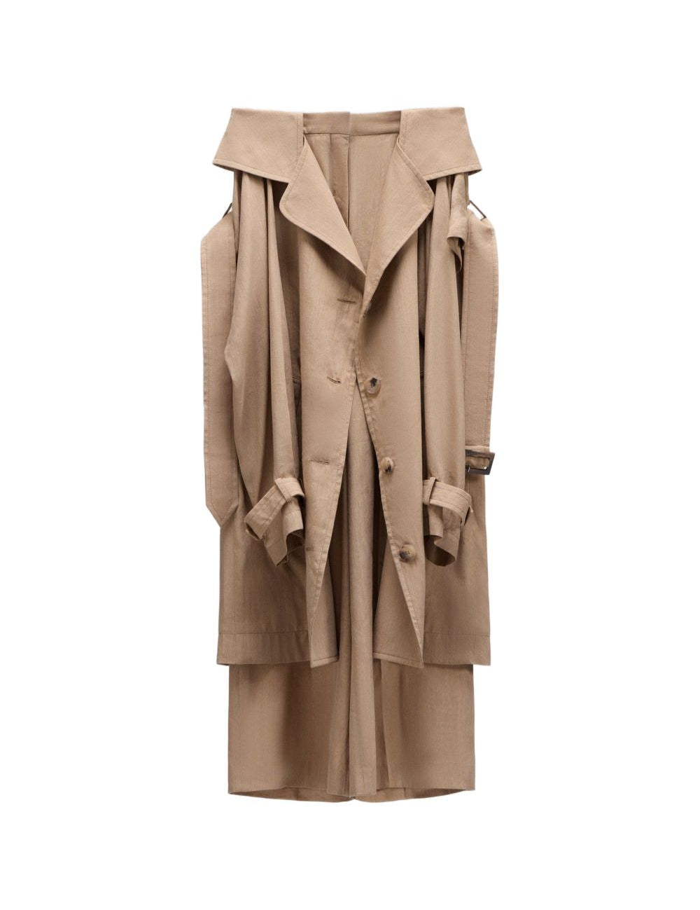 Pantaloni effetto trench in beige Viktor&rolf - donna 