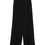 Pantaloni con pieghe a vita alta in nero Viktor&rolf - donna 