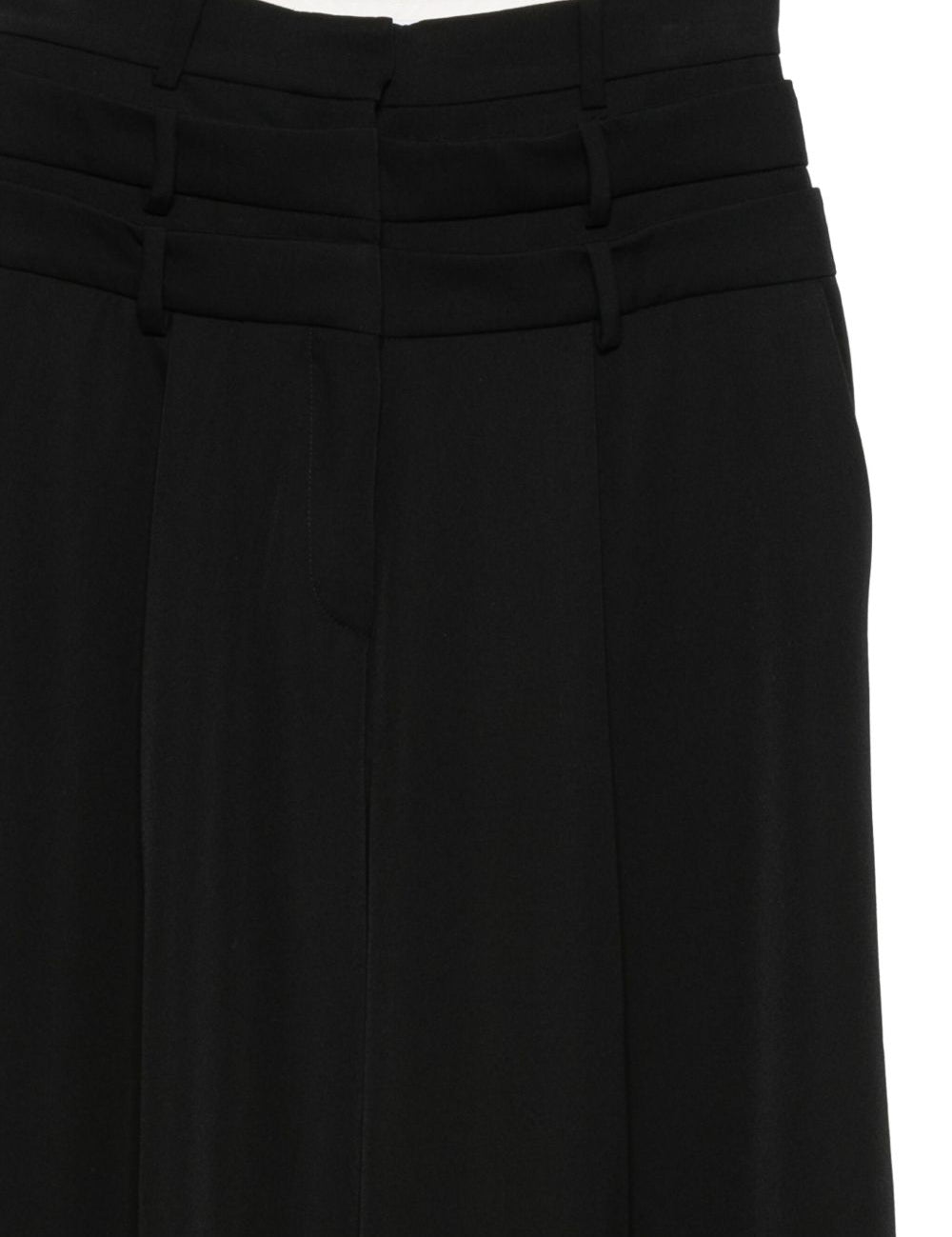 Pantaloni con pieghe a vita alta in nero Viktor&rolf - donna 