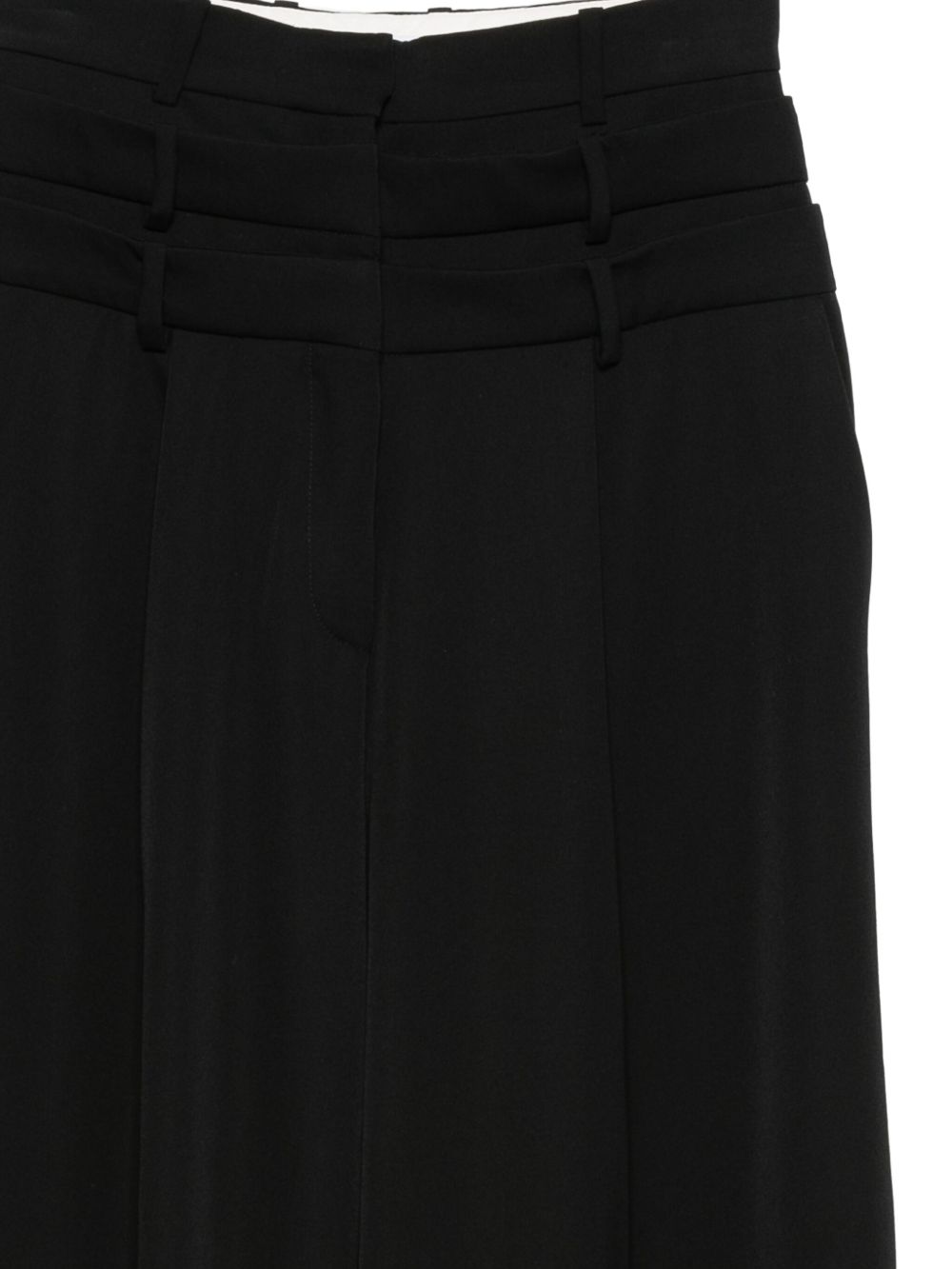 Pantaloni con pieghe a vita alta in nero Viktor&rolf - donna 