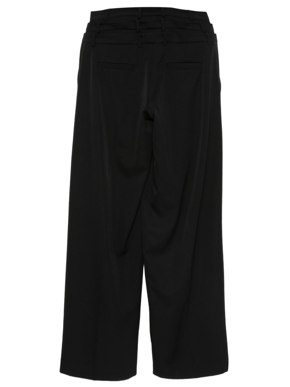 Pantaloni con pieghe a vita alta in nero Viktor&rolf - donna 