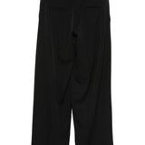 Pantaloni con pieghe a vita alta in nero Viktor&rolf - donna 