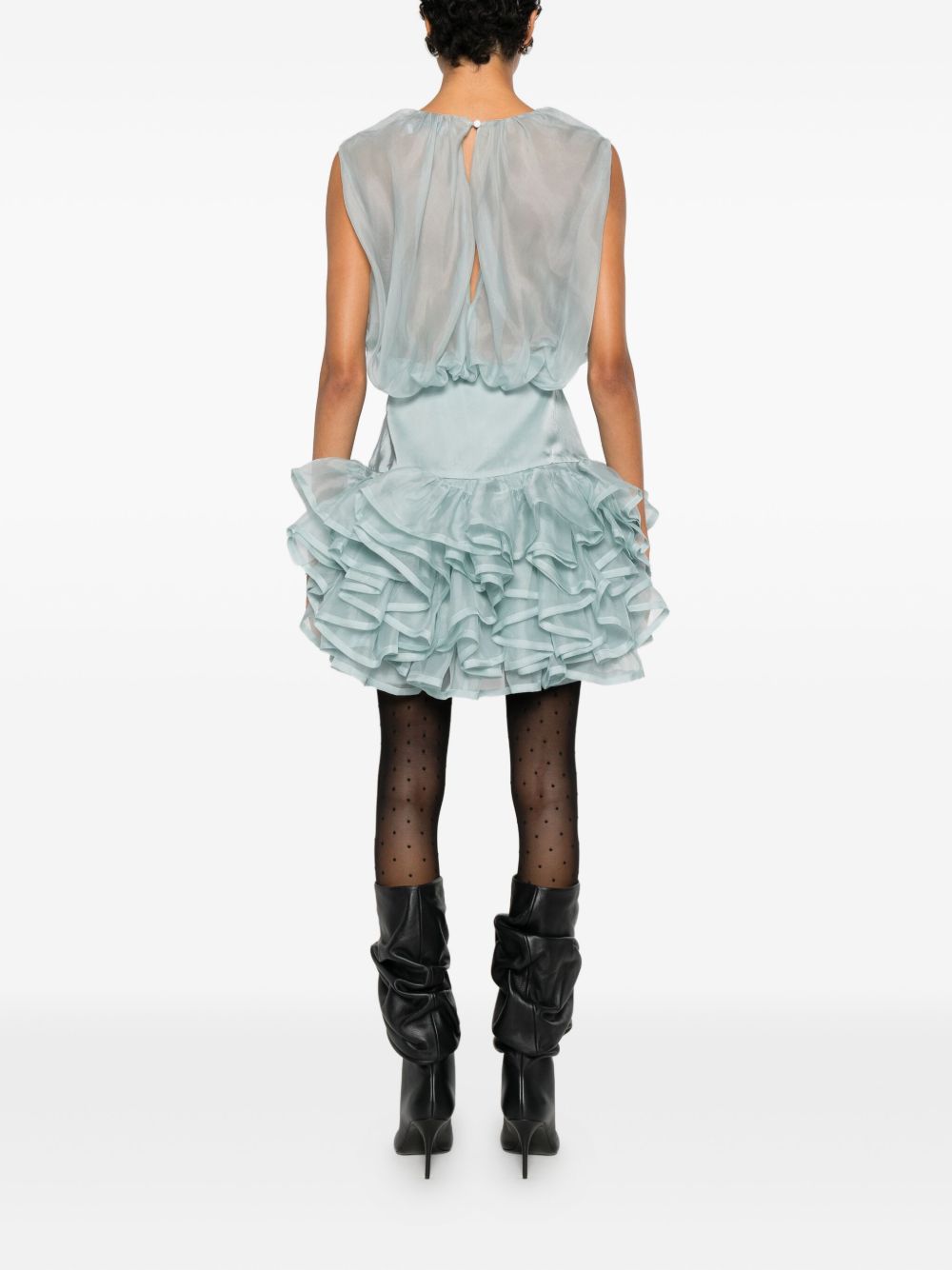 Miniabito con ruches in blu Viktor&rolf - donna 