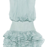Miniabito con ruches in blu Viktor&rolf - donna 