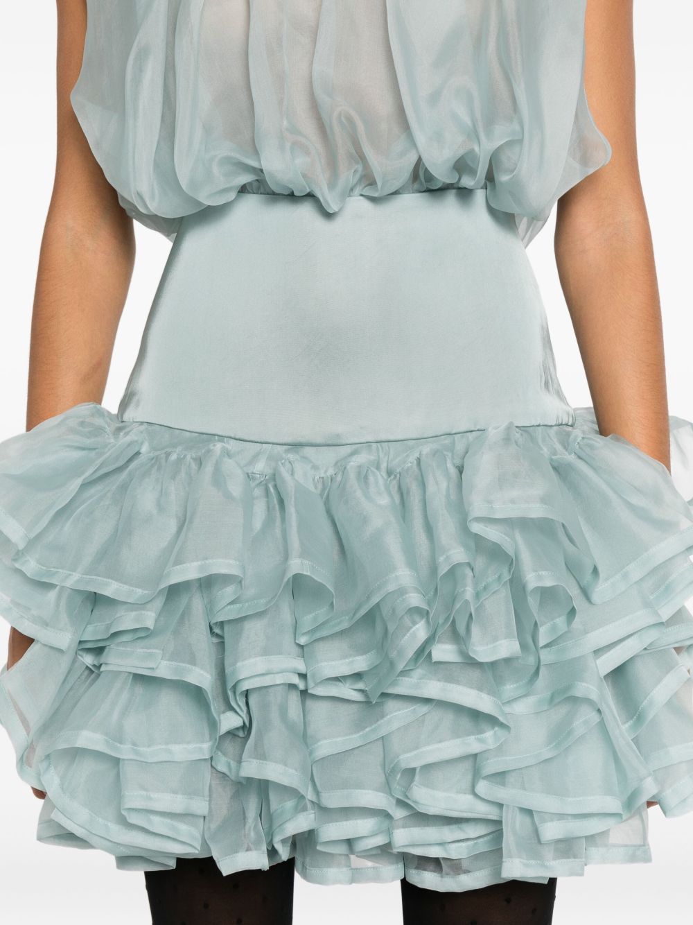 Miniabito con ruches in blu Viktor&rolf - donna 