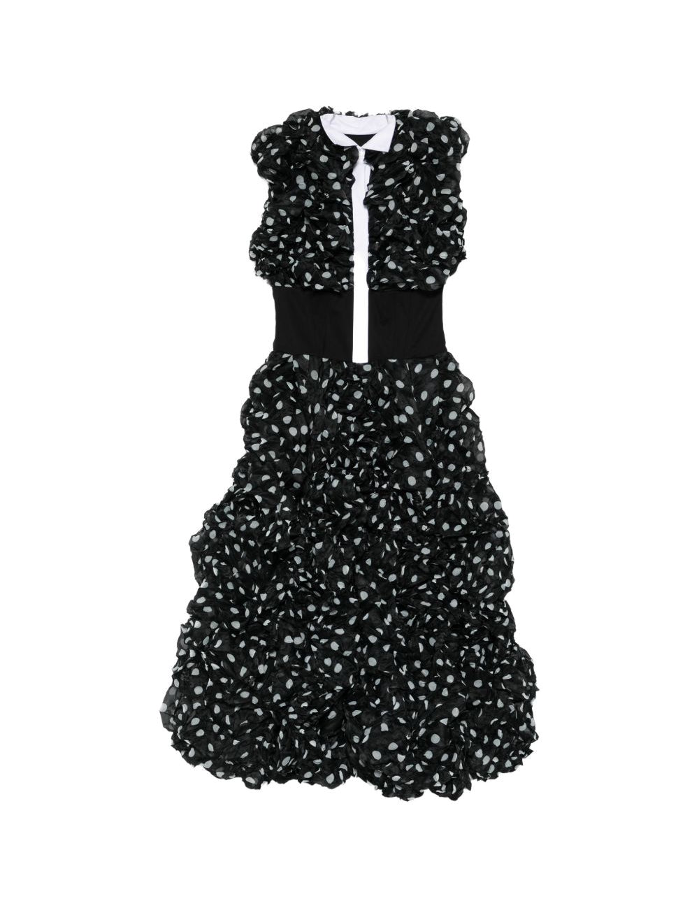 Abito con ruches a pois in nero Viktor&rolf - donna 