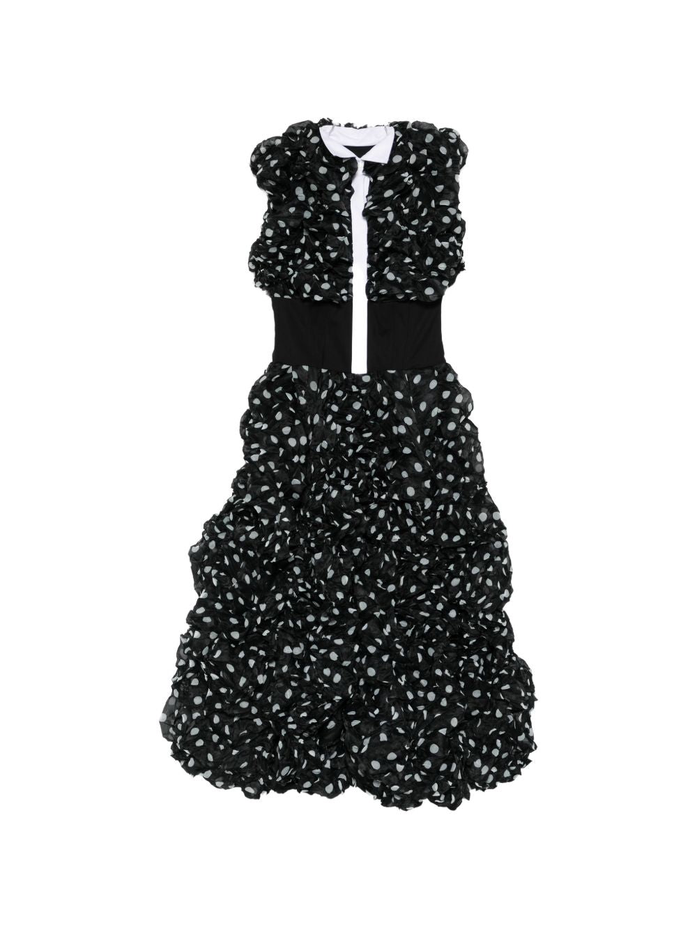 Abito con ruches a pois in nero Viktor&rolf - donna 