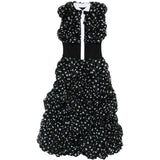 Abito con ruches a pois in nero Viktor&rolf - donna 