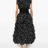 Abito con ruches a pois in nero Viktor&rolf - donna 