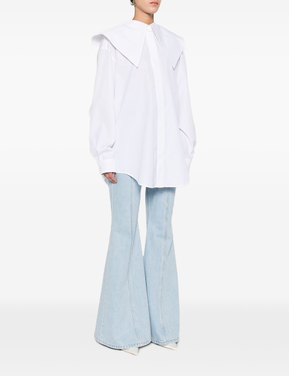 Camicia con con colletto over in bianco Viktor&rolf - donna 