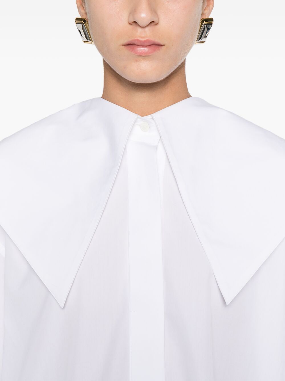 Camicia con con colletto over in bianco Viktor&rolf - donna 