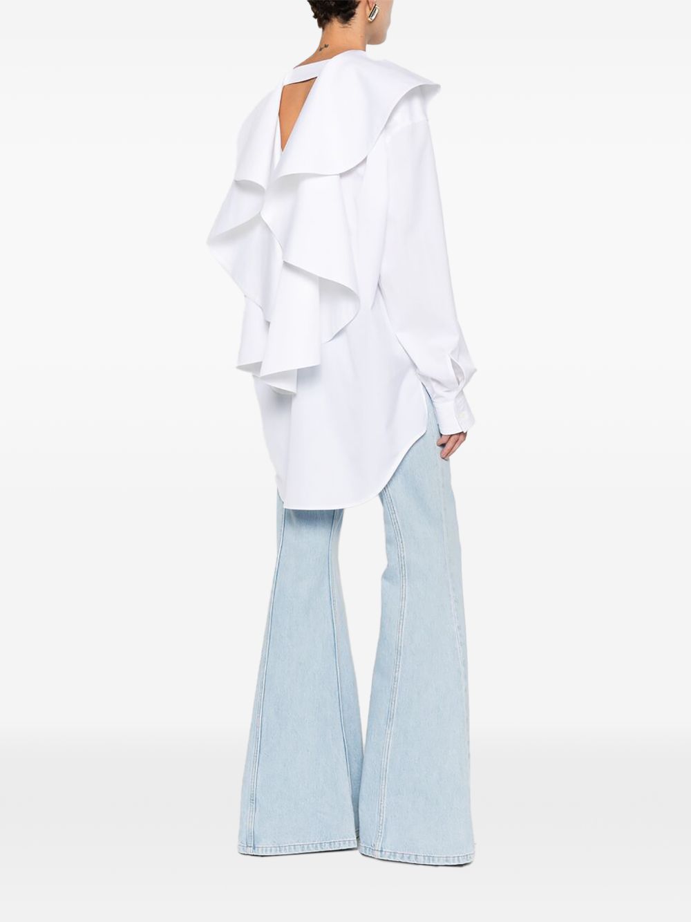 Camicia con con colletto over in bianco Viktor&rolf - donna 