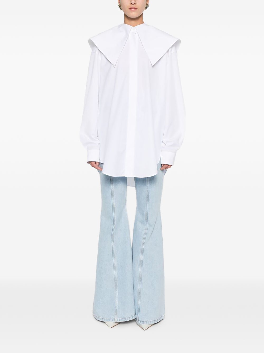 Camicia con con colletto over in bianco Viktor&rolf - donna 